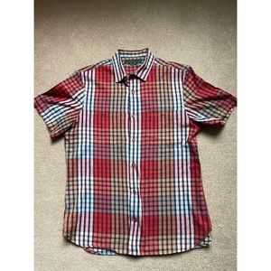 Mens short sleeve button down